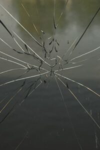 Broken Houston residential glass